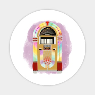 Rainbow jukebox Magnet